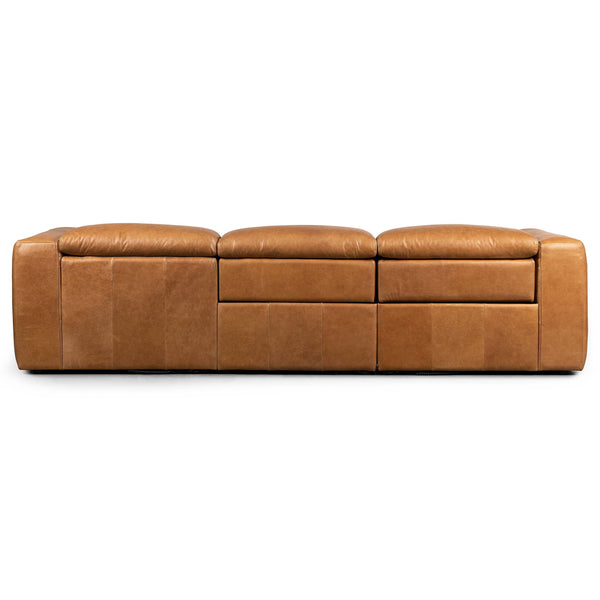 Home Fashion Radley Power Recliner Right Chaise Sectional Sonoma Butterscotch By Four Hands