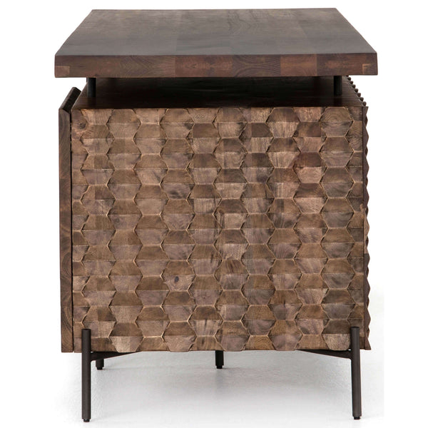 Home Fashion Raffael Desk Antique Brown By Four Hands
