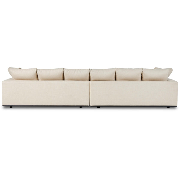 Home Fashion Ralston 2-Piece Sectional Irving Flax By Four Hands