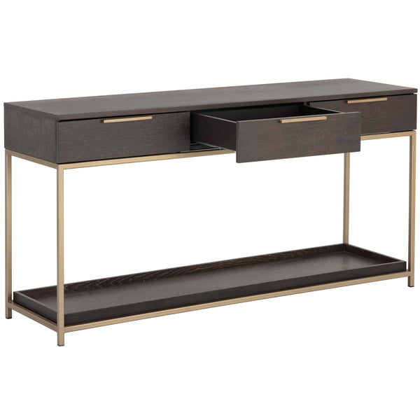 Home Fashion Rebel Console Table W/Drawers Charcoal Grey