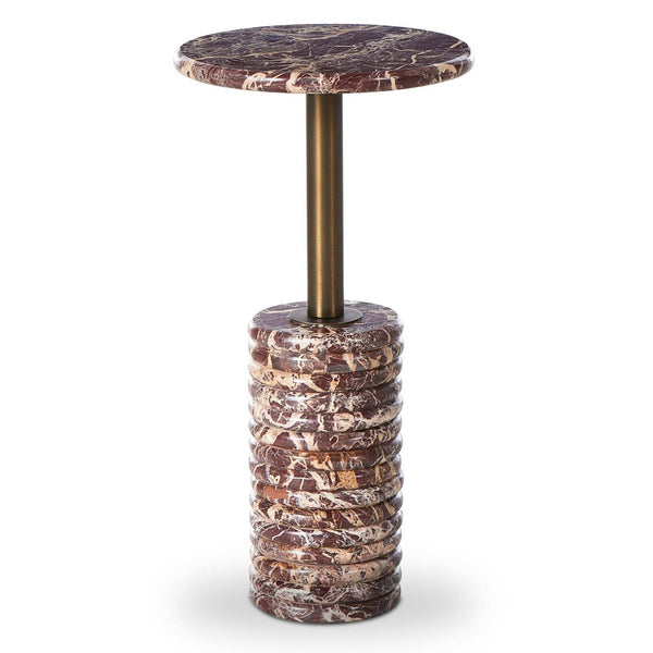 home fashion Reeves End Table Garnet Marble by Four Hands