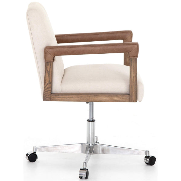 Home Fashion Reuben Desk Chair Harbor Natural By Four Hands