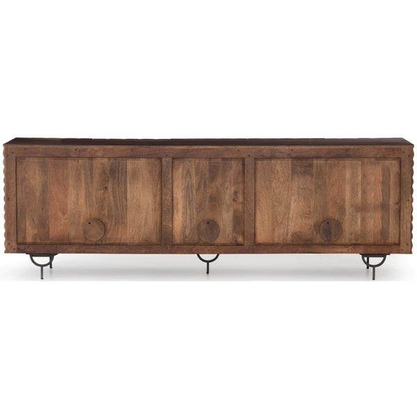 Home Fashion Rio Media Console Antique Brown By Four Hands