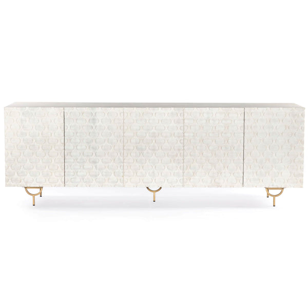 Home Fashion Rio Media Console Whitewash By Four Hands