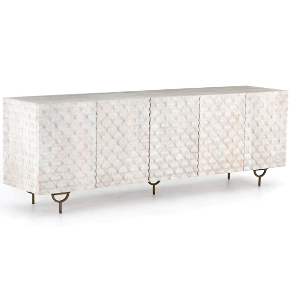 home fashion Rio Media Console Whitewash by Four Hands