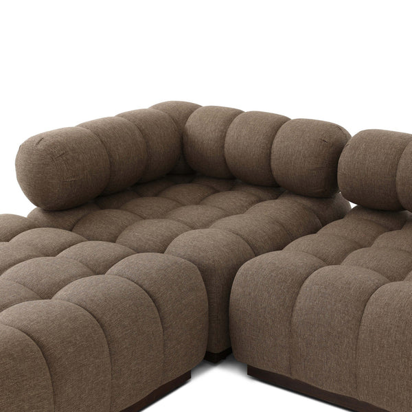 Home Fashion Roma 4 Piece Outdoor Sectional Ellor Brown By Four Hands