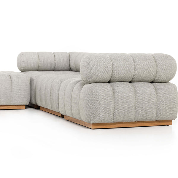 Home Fashion Roma Outdoor 3 Piece Sectional W/Ottoman By Four Hands