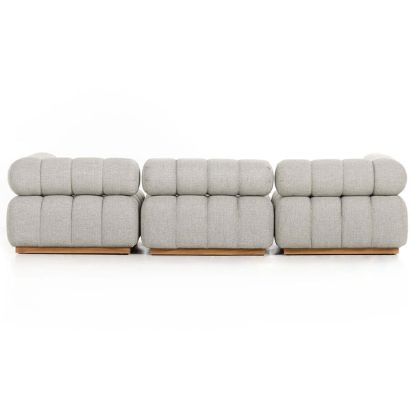 Home Fashion Roma Outdoor 3 Piece Sectional W/Ottoman By Four Hands