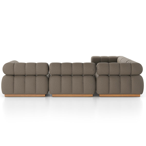 Home Fashion Roma Outdoor 5-Piece Sectional Alessi Fawn By Four Hands