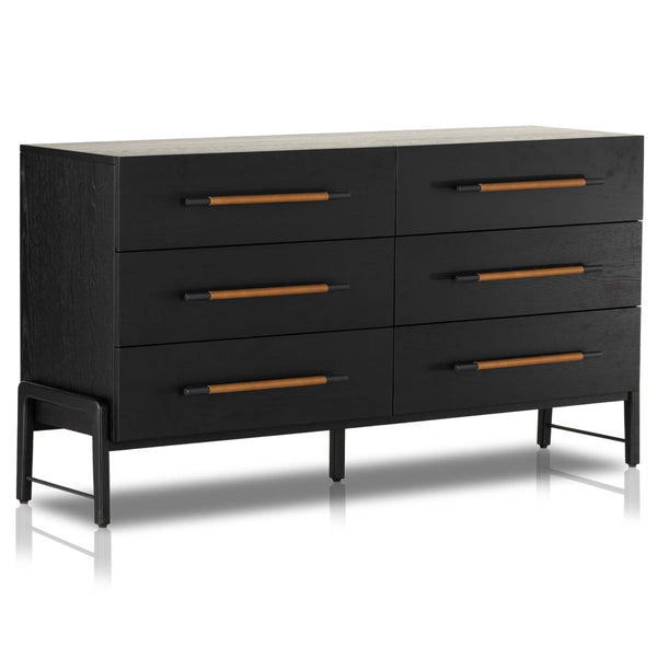 home fashion Rosedale 6 Drawer Dresser Ebony Oak by Four Hands