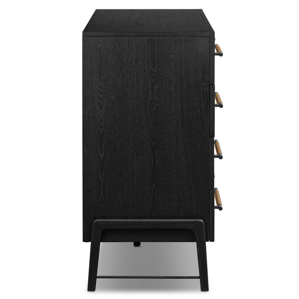 Home Fashion Rosedale 8 Drawer Dresser Ebony Oak By Four Hands