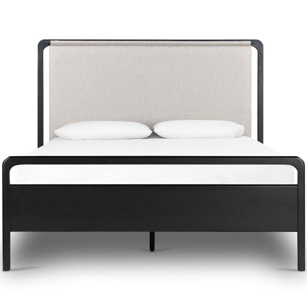 Home Fashion Rosedale Bed Knoll Natural/Ebony Oak By Four Hands