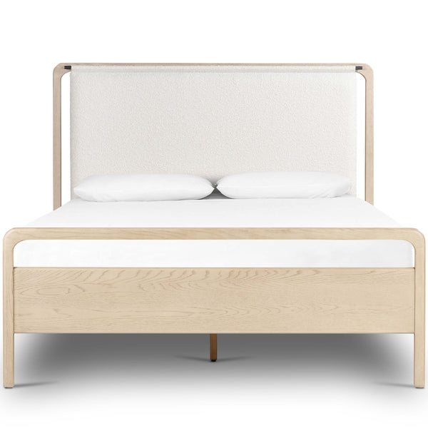 Home Fashion Rosedale Bed Knoll Natural/Yucca Oak By Four Hands