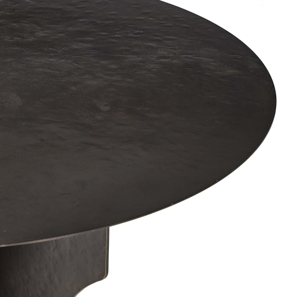Home Fashion Round Side Table In Solid Iron Bronze By Four Hands