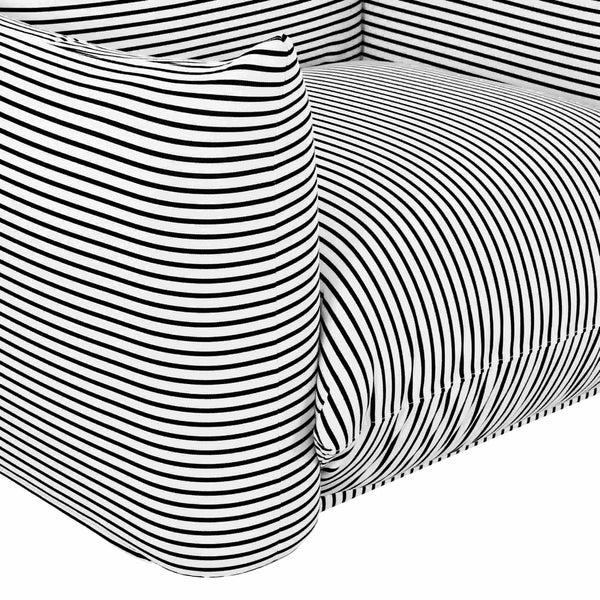 Home Fashion Saint Tropez Outdoor Chair Black Striped