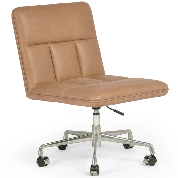 home fashion Sal Leather Desk Chair Palermo Drift by Four Hands