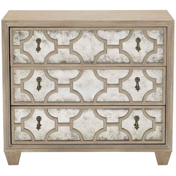 home fashion Santa Barbara Antiqued Mirror Nightstand