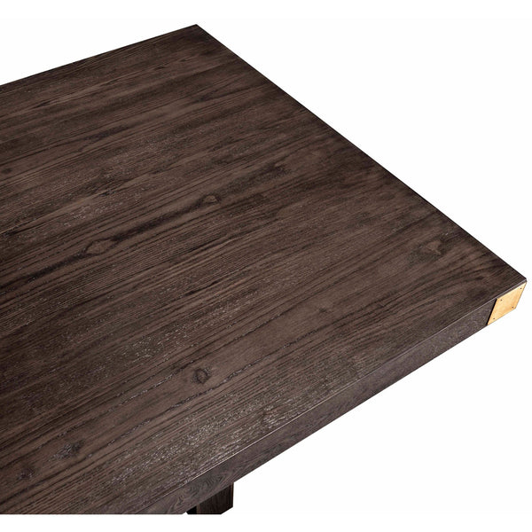 Home Fashion Selena Rectangular Dining Table Chocolate Brown