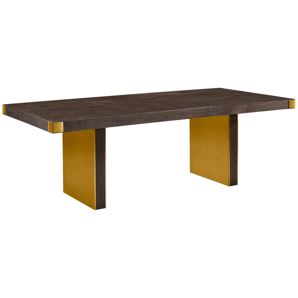 home fashion Selena Rectangular Dining Table Chocolate Brown