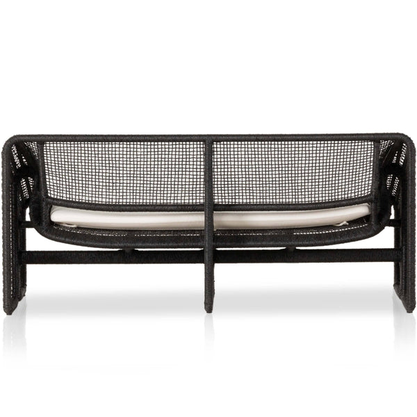 Home Fashion Selma Outdoor Sofa Faux Black Hyacinth By Four Hands