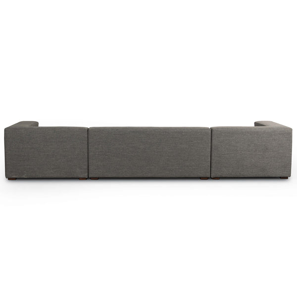 Home Fashion Sena 3 Piece RAF Sectional Alcala Graphite By Four Hands
