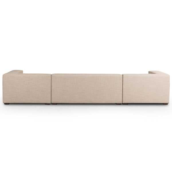 Home Fashion Sena 3 Piece RAF Sectional Alcala Wheat By Four Hands