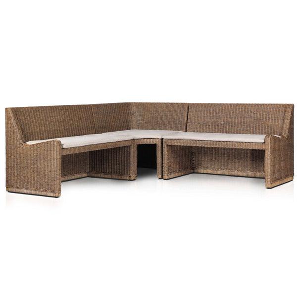 home fashion Senna L-Shape Dining Banquette Broadway Dune by Amber Lewis x Four Hands