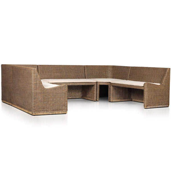 home fashion Senna U-Shape Dining Banquette Broadway Dune by Amber Lewis x Four Hands