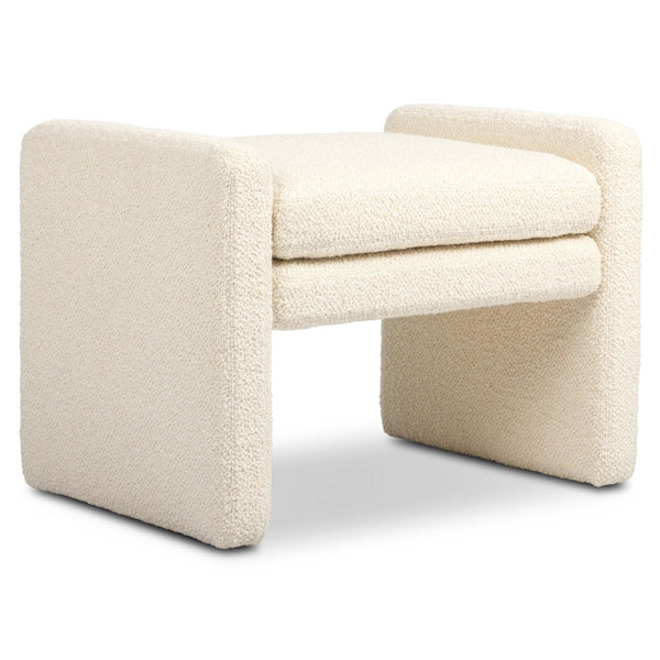 home fashion Serena Ottoman Durham Cream by Four Hands
