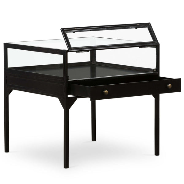 Home Fashion Shadow Box End Table Black By Four Hands