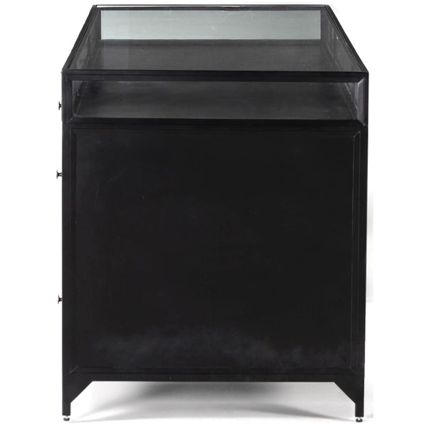 Home Fashion Shadow Box Executive Desk Black By Four Hands