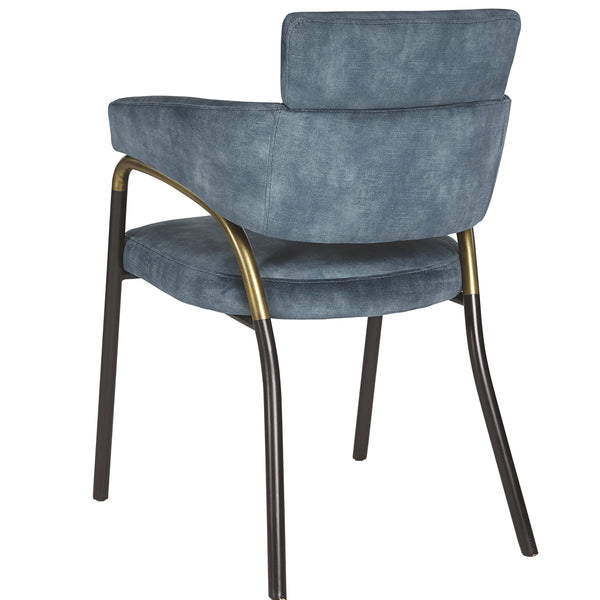 Home Fashion Sharqui Dining Armchair Nono Petrol Set Of 2