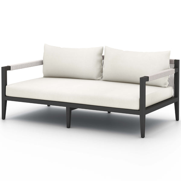 Home Fashion Sherwood 63" Outdoor Sofa Natural Ivory/Bronze By Four Hands