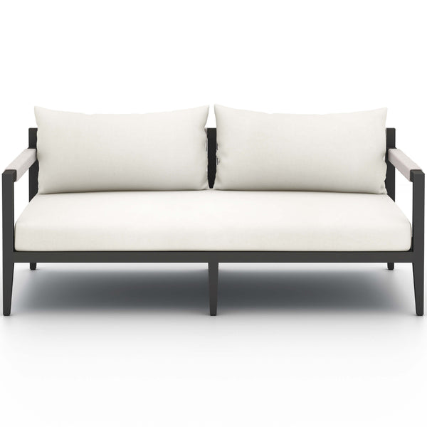 home fashion Sherwood 63" Outdoor Sofa Natural Ivory/Bronze by Four Hands