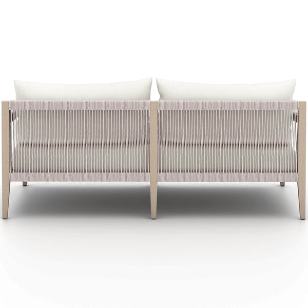 Home Fashion Sherwood 63" Outdoor Sofa Natural Ivory/Washed Brown By Four Hands