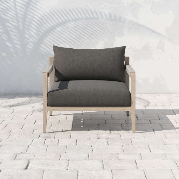 Home Fashion Sherwood Outdoor Chair Charcoal/Washed Brown By Four Hands