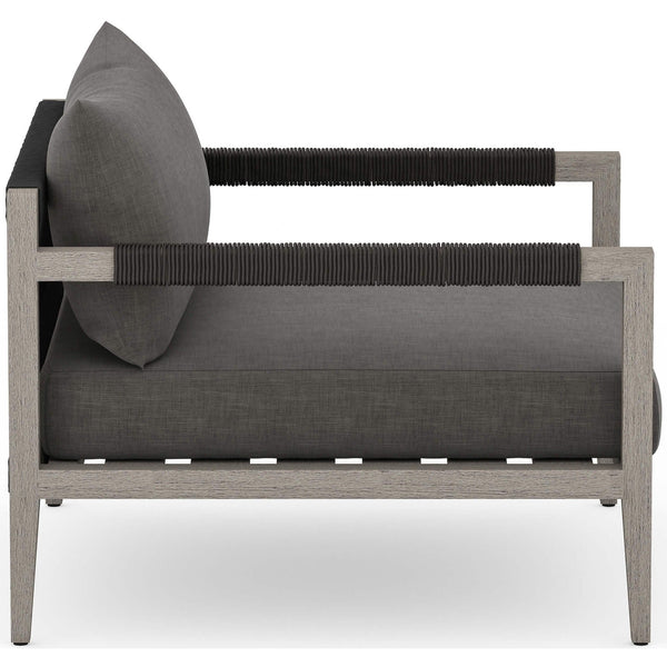 Home Fashion Sherwood Outdoor Chair Charcoal/Weathered Grey By Four Hands