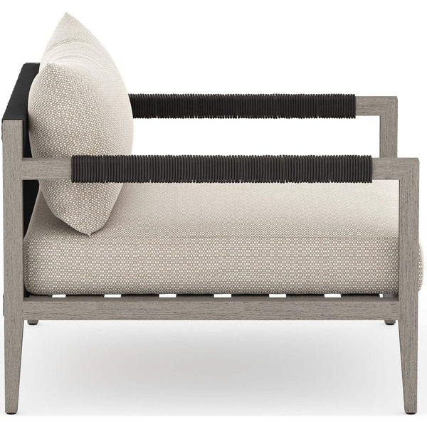 Home Fashion Sherwood Outdoor Chair Faye Sand/Weatherd Grey By Four Hands