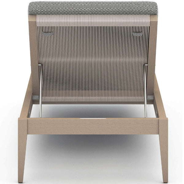 Home Fashion Sherwood Outdoor Chaise Faye Ash/Washed Brown By Four Hands