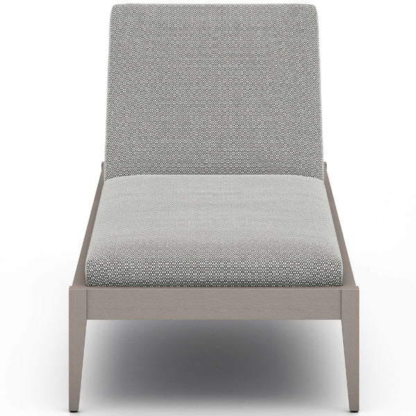 Home Fashion Sherwood Outdoor Chaise Faye Ash/Weathered Grey By Four Hands