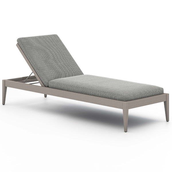home fashion Sherwood Outdoor Chaise Faye Ash/Weathered Grey by Four Hands