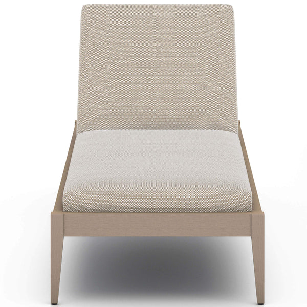 Home Fashion Sherwood Outdoor Chaise Faye Sand/Washed Brown By Four Hands