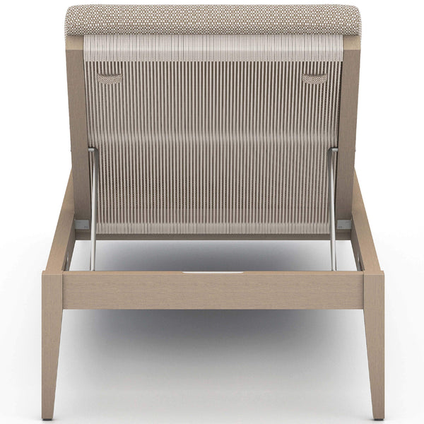 Home Fashion Sherwood Outdoor Chaise Faye Sand/Washed Brown By Four Hands