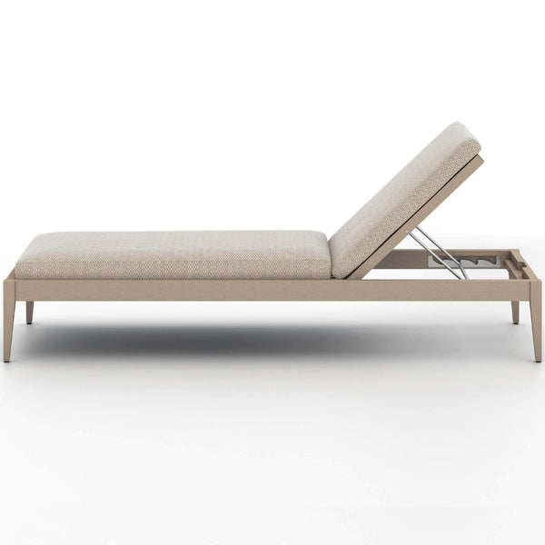 Home Fashion Sherwood Outdoor Chaise Faye Sand/Washed Brown By Four Hands