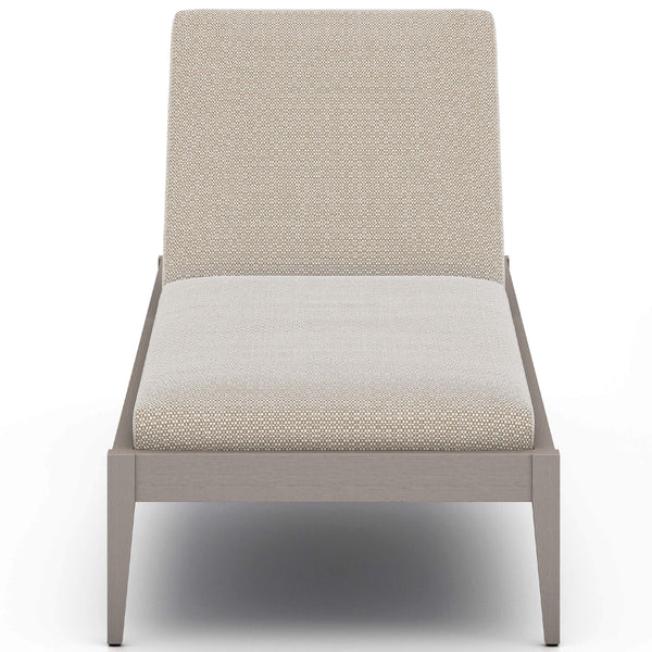 Home Fashion Sherwood Outdoor Chaise Faye Sand/Weathered Grey By Four Hands