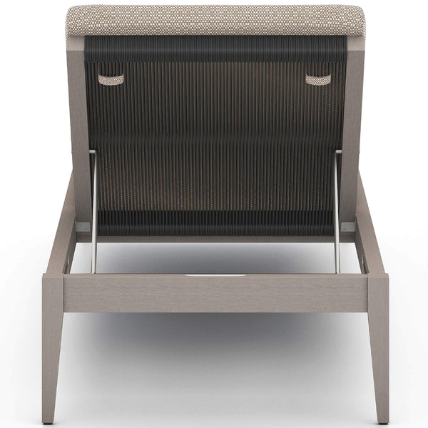 Home Fashion Sherwood Outdoor Chaise Faye Sand/Weathered Grey By Four Hands