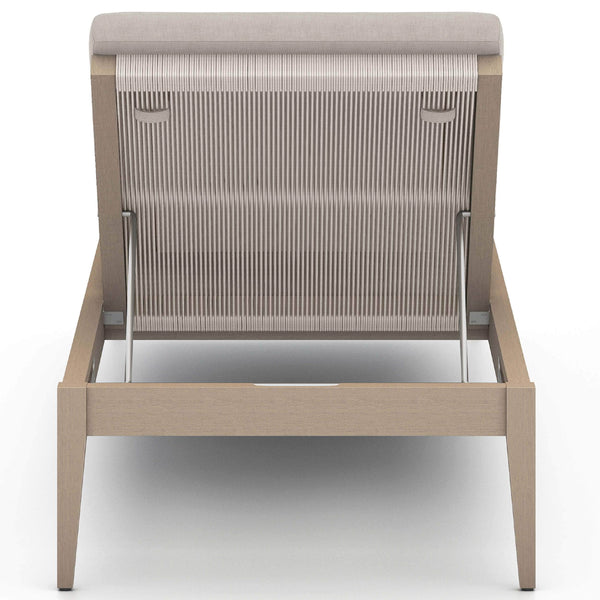 Home Fashion Sherwood Outdoor Chaise Stone Grey/Washed Brown By Four Hands