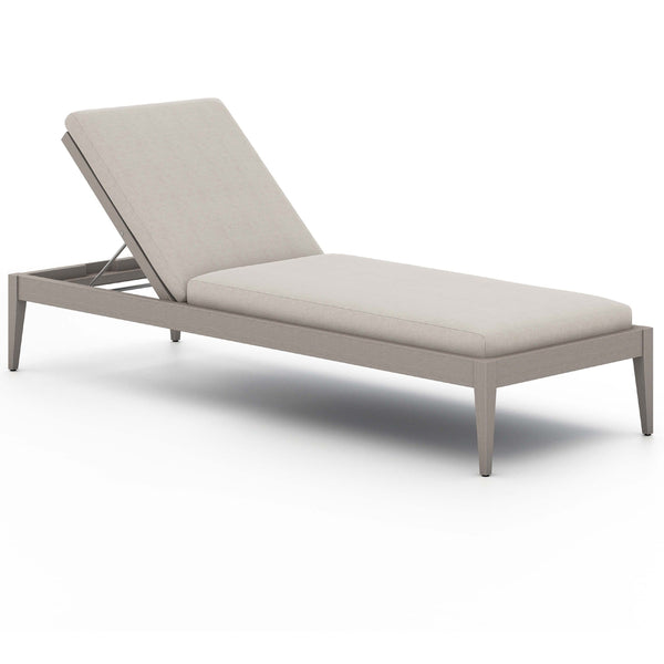home fashion Sherwood Outdoor Chaise Stone Grey/Weathered Grey by Four Hands