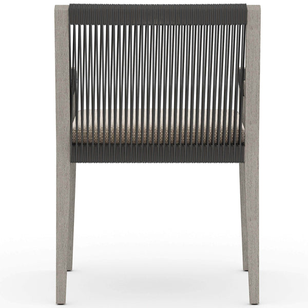 Home Fashion Sherwood Outdoor Dining Arm Chair Faye Sand/Weathered Grey Set Of 2 By Four Hands