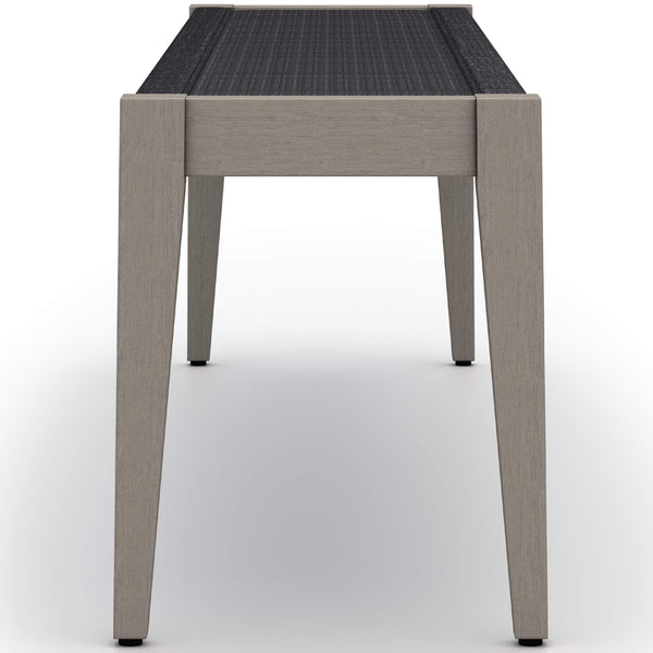 Home Fashion Sherwood Outdoor Dining Bench Weathered Grey By Four Hands